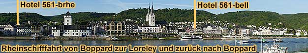Rheinschifffahrt von Boppard zur Loreley und zur�ck nach Boppard