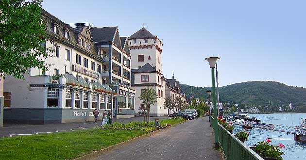 Urlaub �ber Pfingsten am Mittelrhein, Pfingsturlaub direkt am Rheinufer in Boppard am Rhein im Tal der Loreley